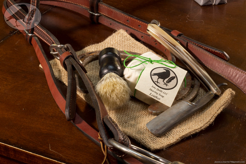 Shaving Soap - Leather Hempseed Oil
