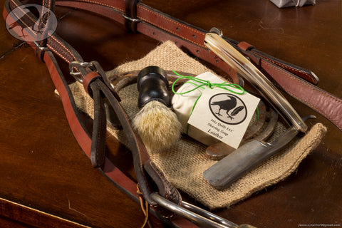 Shaving Soap - Leather Hempseed Oil